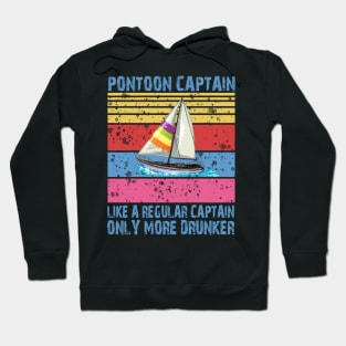 Pontoon Captain Retro Hoodie